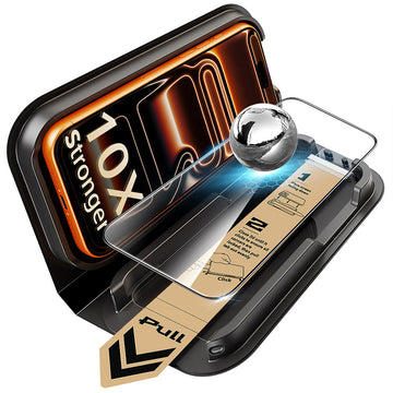 ESR Armorite® iPhone 2026 螢幕保護貼，透明玻璃貼與精準貼合工具