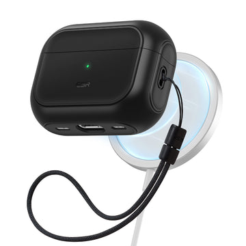 ESR億色 AirPods Pro 2 HaloLock磁電空間 靈盾系列 耳機保護套 魔力黑