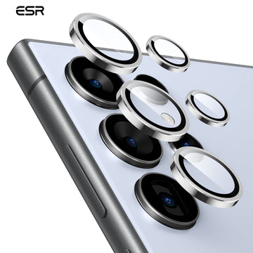 ESR億色 三星 S24 Ultra 獨立式高清鏡頭膜 1組 銀色