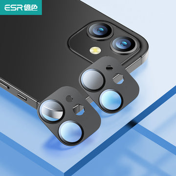 ESR億色 iPhone 12 mini 整片式 全覆蓋 高清鏡頭膜 2組 黑色