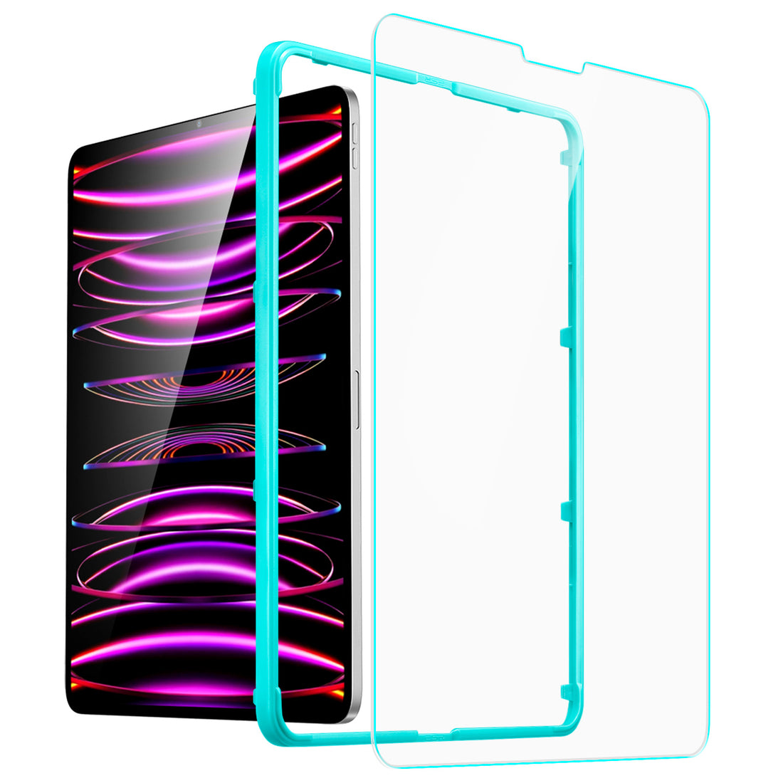 ESR億色 iPad Pro 12.9吋【2018/2020/2021/2022】高清鋼化玻璃膜保護貼-2片裝 贈貼膜神器 透明