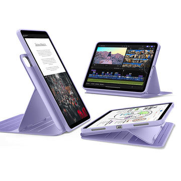 ESR億色 iPad Air 11英吋【2026/2025/2024】/Air 5/4 眾置系列可升降雙用款平板保護套 羅蘭紫