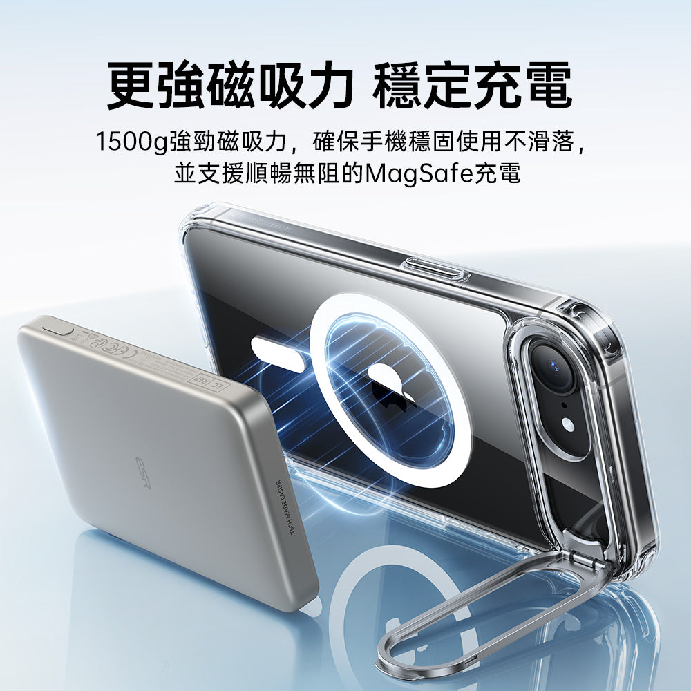 iPhone 17e 磁吸巧匯鏡頭支架手機殼-剔透白