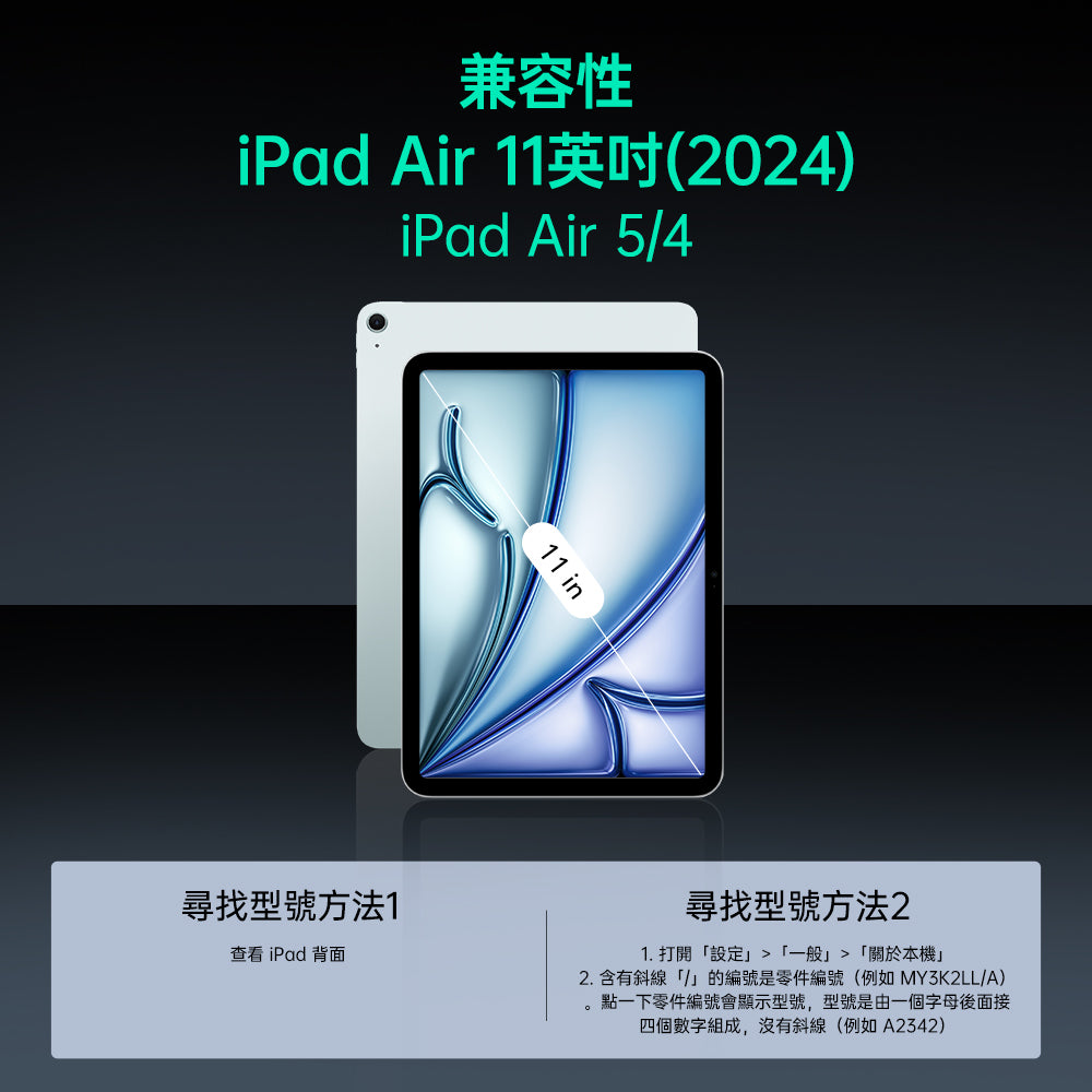 ESR億色 iPad Air 11英吋【2026-2024】/Air 5/4 優觸巧拼系列保護套 多折款