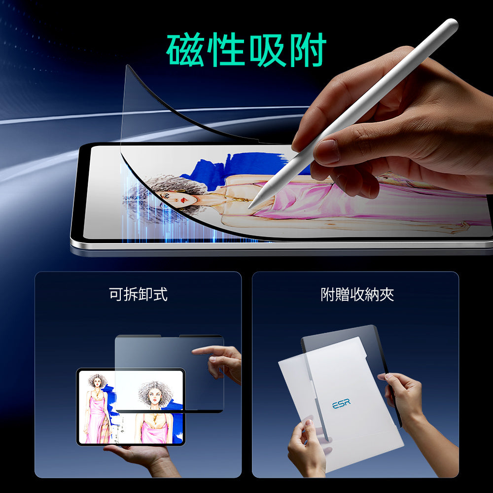 iPad Pro 11" (2025) Paper-Feel Magnetic Screen Protector 