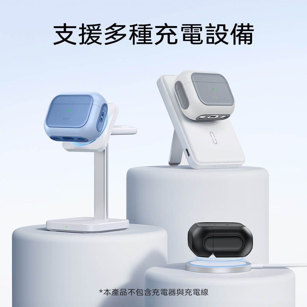 AirPods Pro 3 Orbit Hybrid Magnetic Case - White