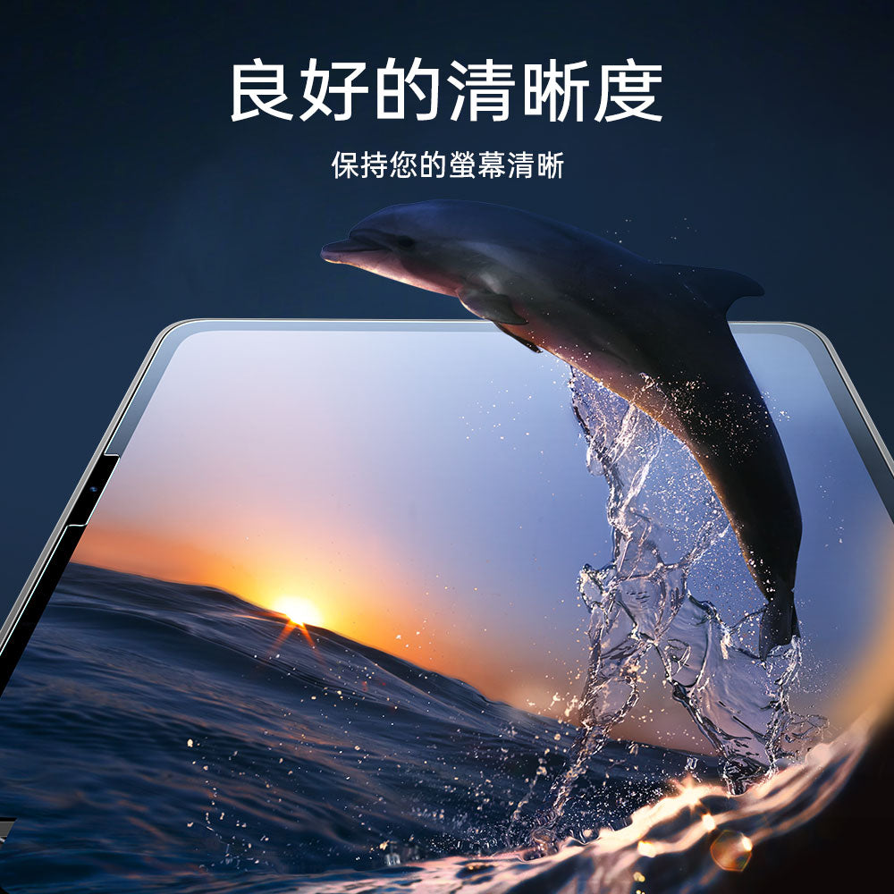 ESR iPad  Air 4/5/11/13 / Pro11/12.9/13 高清鋼化玻璃膜保護貼 -1片裝 贈秒貼盒 透明