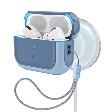 ESR億色 AirPods Pro 2 HaloLock磁電空間 靈盾系列 耳機保護套 霧霾藍