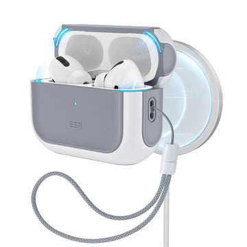 ESR億色 AirPods Pro 2 HaloLock磁電空間 靈盾系列 耳機保護套 質感白 V4