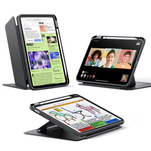 ESR億色 iPad 10/11 巧置系列 筆槽款 平板保護套 魔力黑