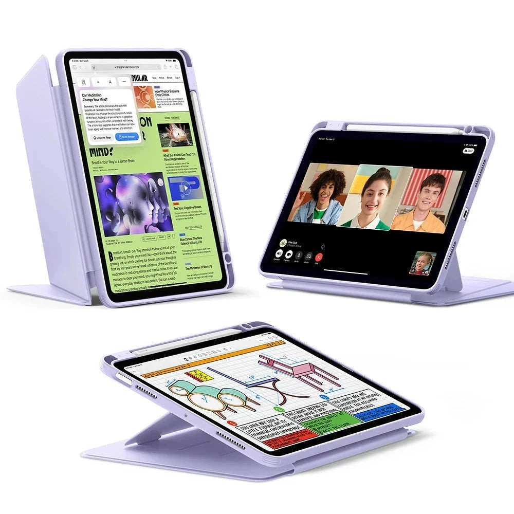 iPad Air 11" (2025) Flip Magnetic Case with Pencil Holder - Light Purple ESR ESR