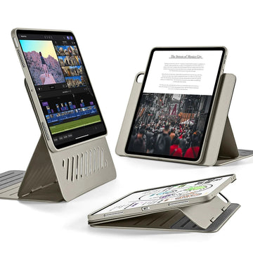 iPad Air 11" (2024), Air 10.9" (5th/4th Gen) Shift Magnetic Case - Titanium - ESR 