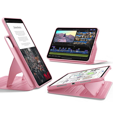 ESR億色 iPad Pro 11英吋【2025】眾置系列可升降雙用款平板保護套 櫻花粉