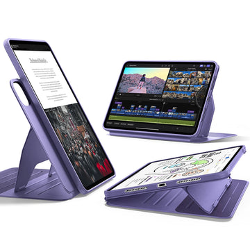 ESR億色 iPad Pro 11英吋【2024/2025】眾置系列可升降雙用款平板保護套 暗夜紫