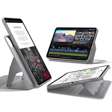 ESR億色 iPad Pro 11英吋【2024/2025】眾置系列可升降雙用款平板保護套 原色鈦金屬