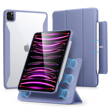 ESR億色 iPad Pro 12.9吋 2021/2022 優觸巧拼系列 平板保護套 多折款 薰衣草紫