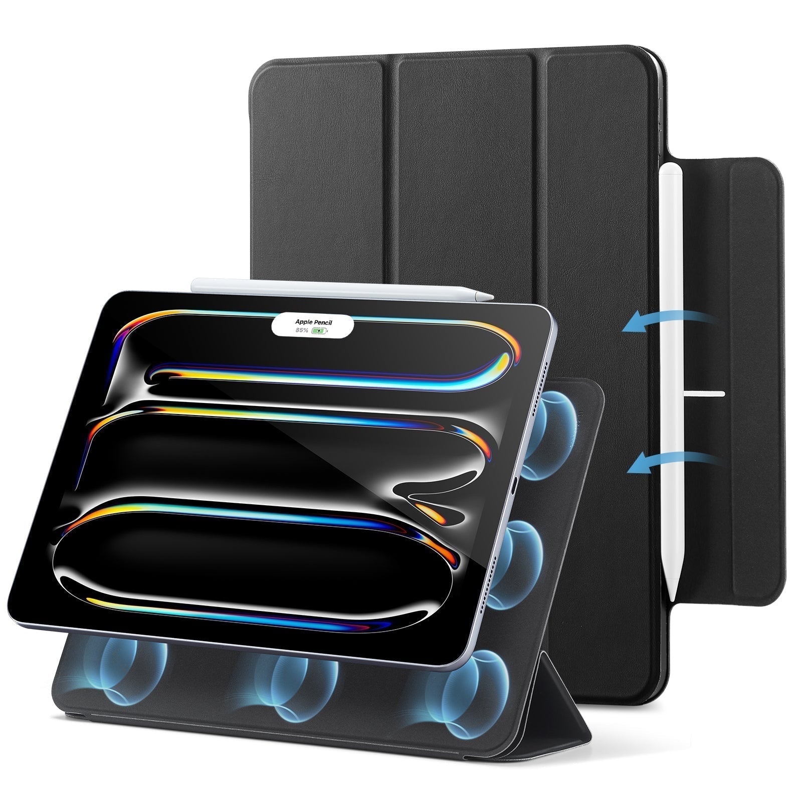 magnetic case for ipad pro 13 inch m4/M5 black