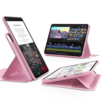 ESR億色 iPad Pro 13英吋【2024/2025】眾置系列可升降雙用款平板保護套 櫻花粉