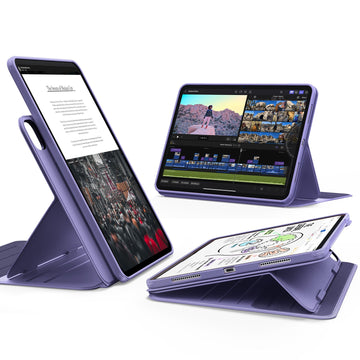 ESR億色 iPad Pro 13英吋【2024/2025】眾置系列可升降雙用款平板保護套 暗夜紫