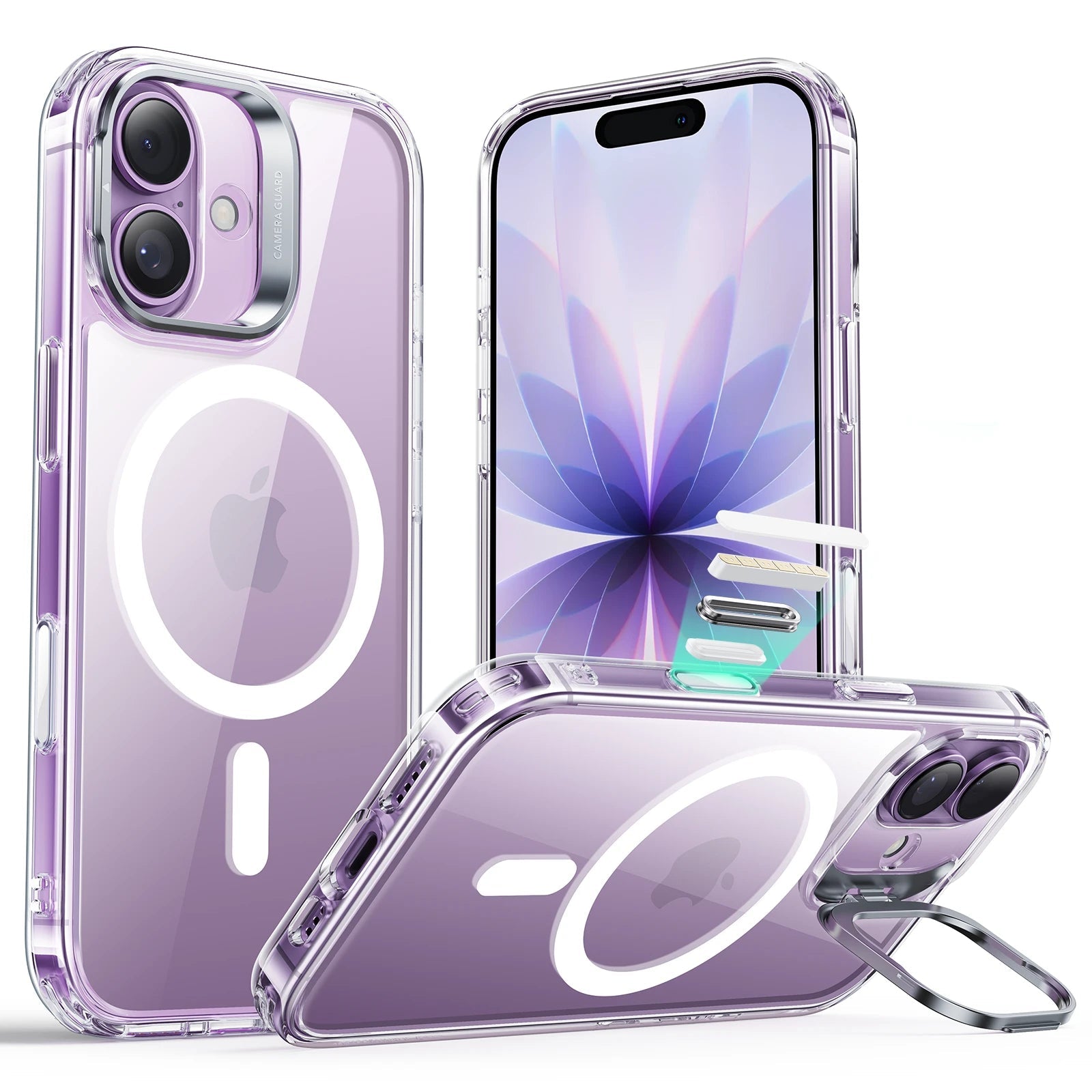 lifeproof iphone 17 Classic Hybrid Magnetic Case with stand - Clear ESR ESR
