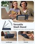 iPhone 17 Pro Classic Hybrid Magsafe Case Frosted Blue Versatile Stash Stand
