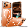 Clear iPhone 17 Pro Classic Hybrid Magnetic Case with lens stand