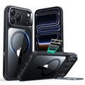 iPhone 17 Pro Max Classic Hybrid Magnetic Case (Camera Control, Stash Stand) - Clear Black ESR ESR