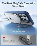 iPhone 14 Pro Classic Hybrid Case with Stash Stand (HaloLock) - Clear Blue ESR ESR