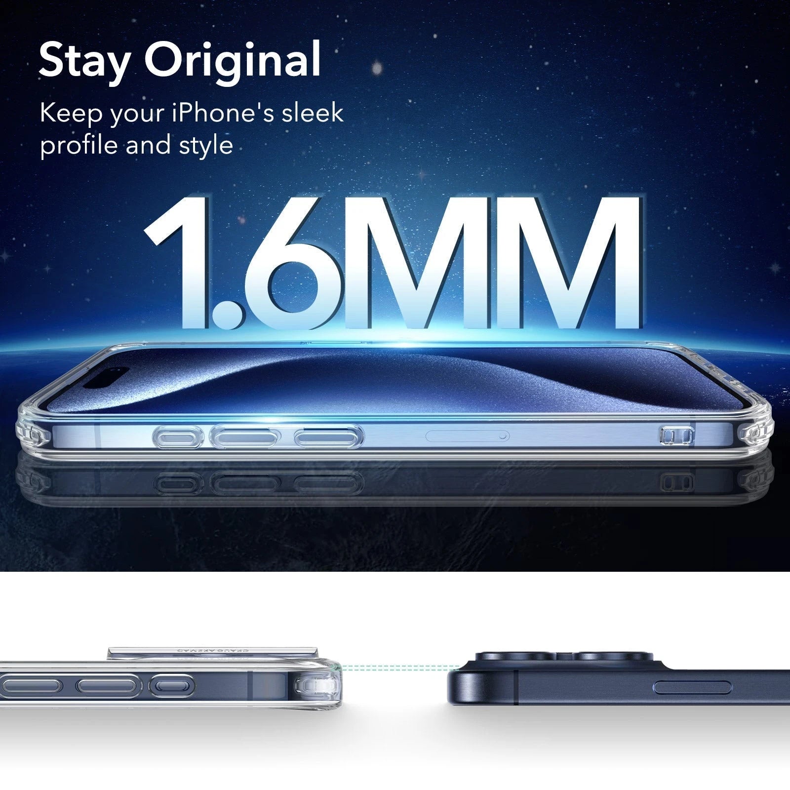 iPhone 15 Pro Classic Hybrid Case (HaloLock) - Frosted Clear ESR ESR