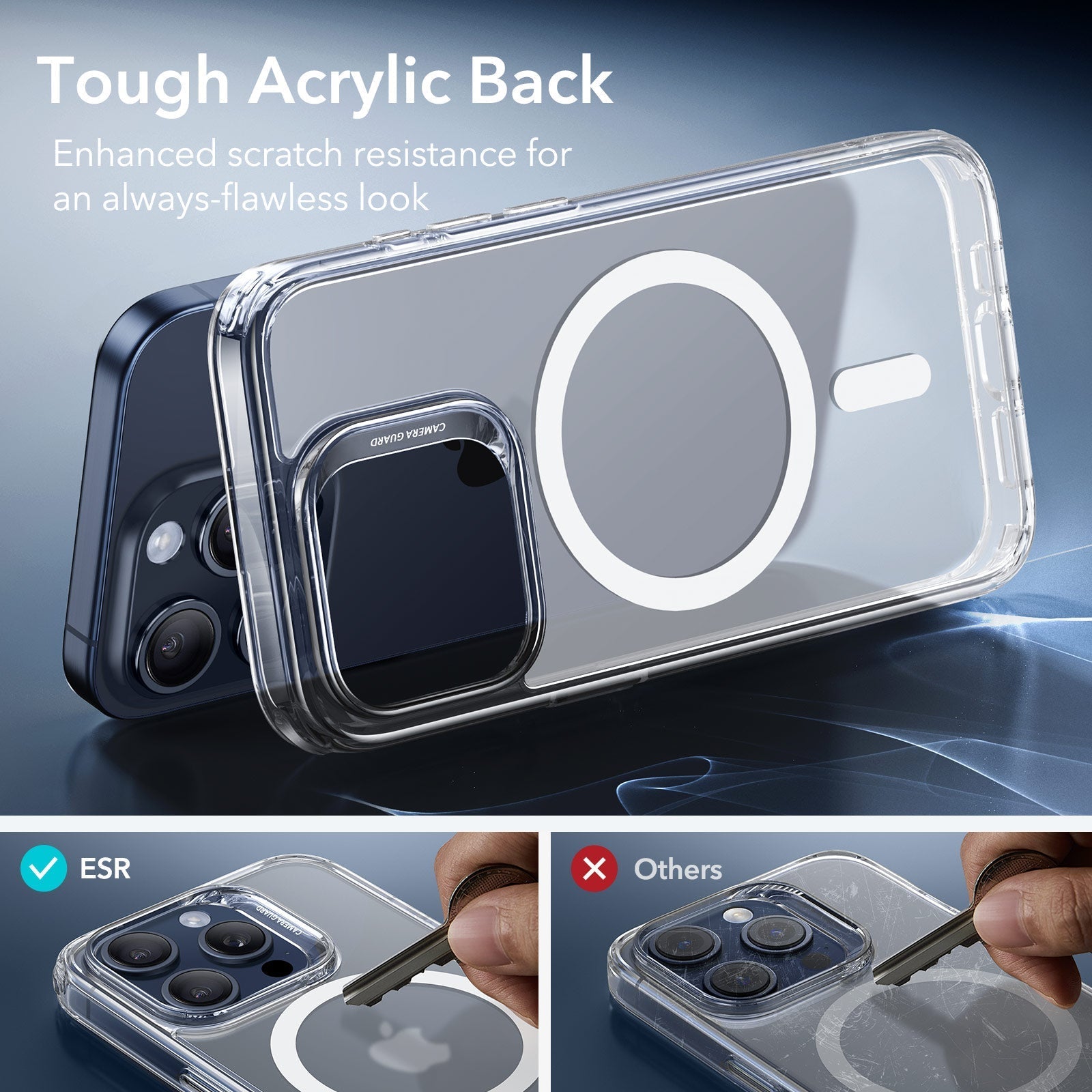 iPhone 15 Pro Max Classic Hybrid Case (HaloLock) - Frosted Clear ESR ESR