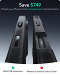 iPhone 16 Cyber Tough Magnetic Case (Camera Control, Stash Stand) - Black ESR ESR