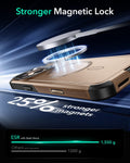 iPhone 16 Pro Cyber Tough Magnetic Case (Camera Control, Stash Stand) - Desert Titanium ESR ESR