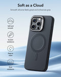iPhone 16 Pro Max Cloud Soft Magnetic Case (Camera Control, Stash Stand) - Black ESR ESR