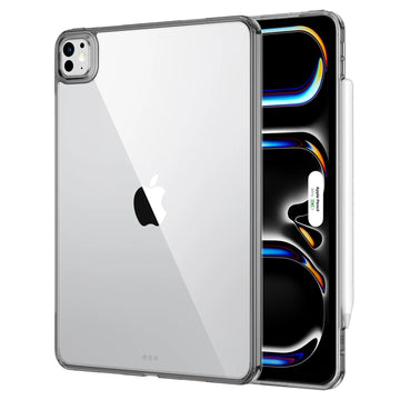 iPad Pro 13 英吋（2024/2025） 巧匯系列平板保護殼｜黑邊剔透白