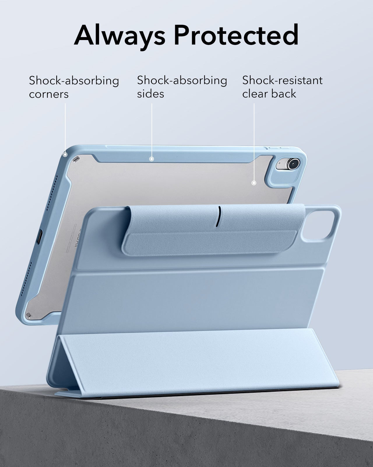 iPad Air 11" (2025) Rebound Hybrid Case 360 - Grey ESR ESR