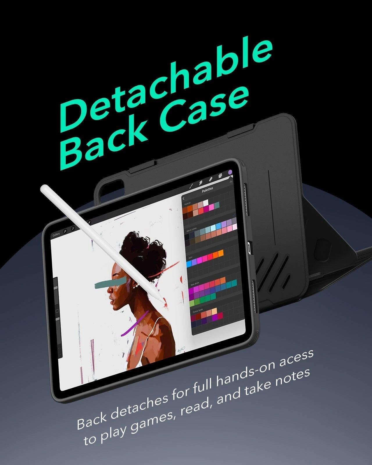 ipad air 11 inch case with stand blue kf 7